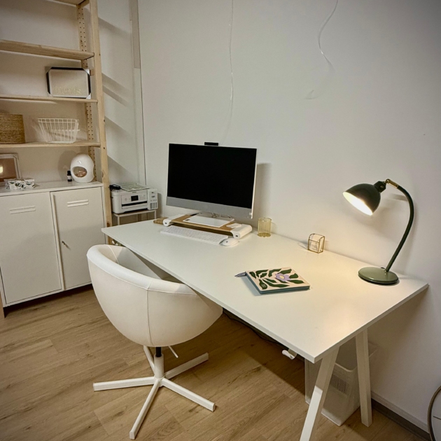 Mon cabinet, vue sur le bureau